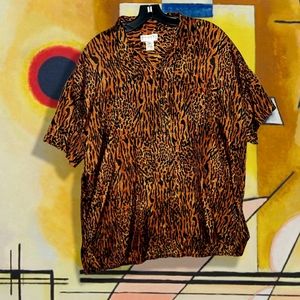 Vintage mens Silk Bogari dress shirt